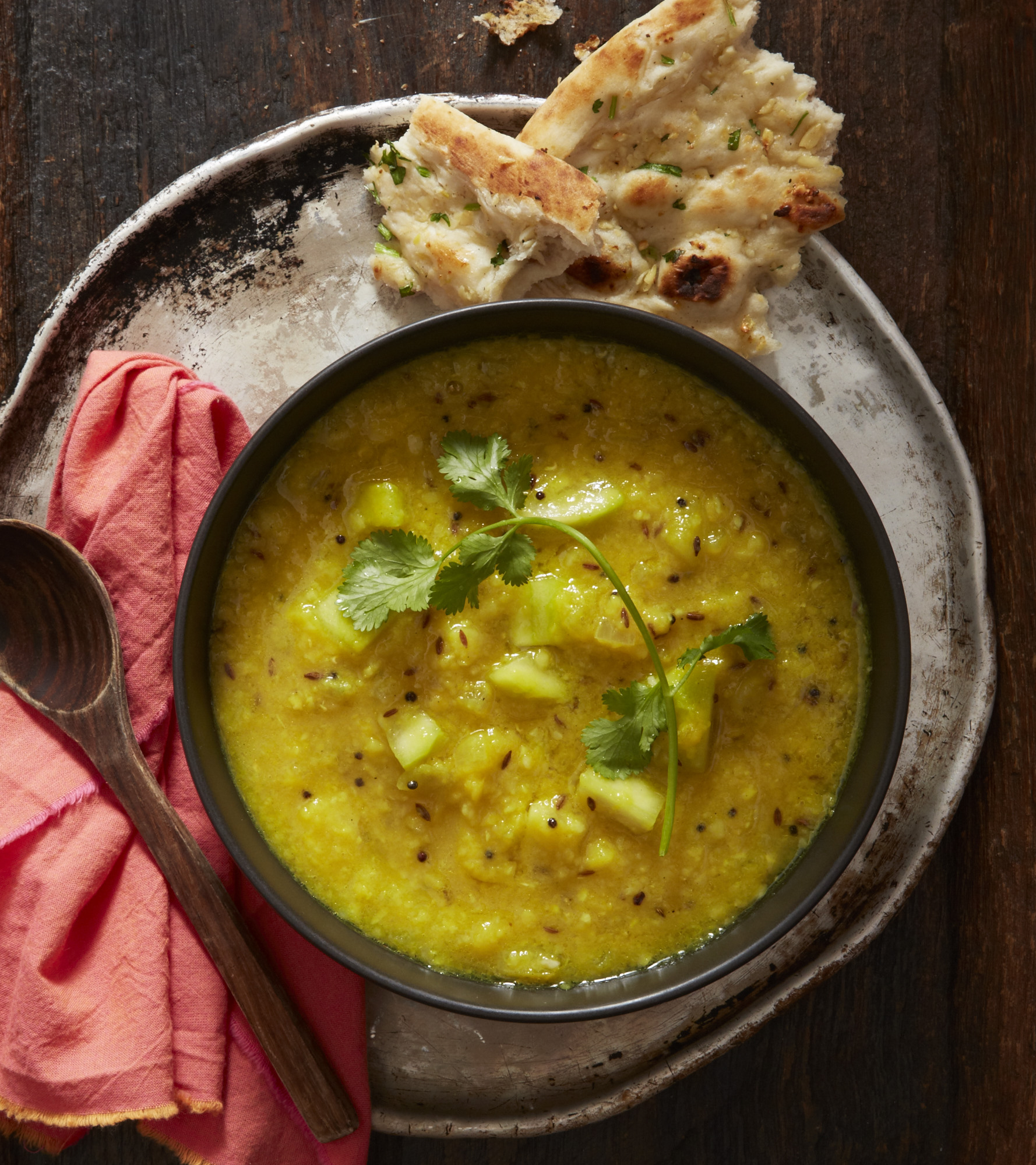 11 yellow lentil soup with califlower