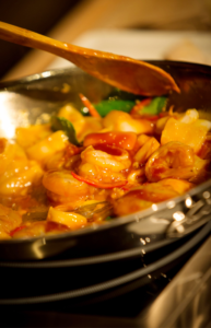 shrimp and green mango curry Image